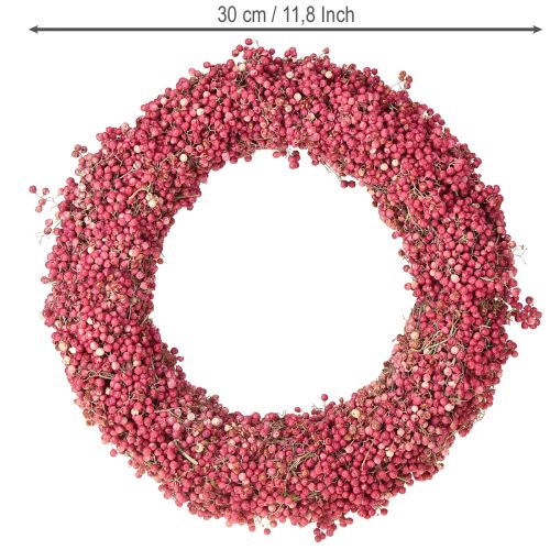 Product Pepper wreath pink pepper berries wreath dried wreath Ø30cm