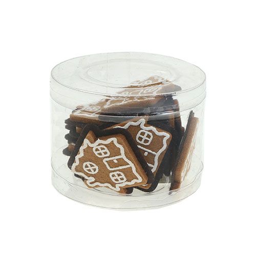 Floristik24 Gingerbread house with glue point 4,5cm 12pcs