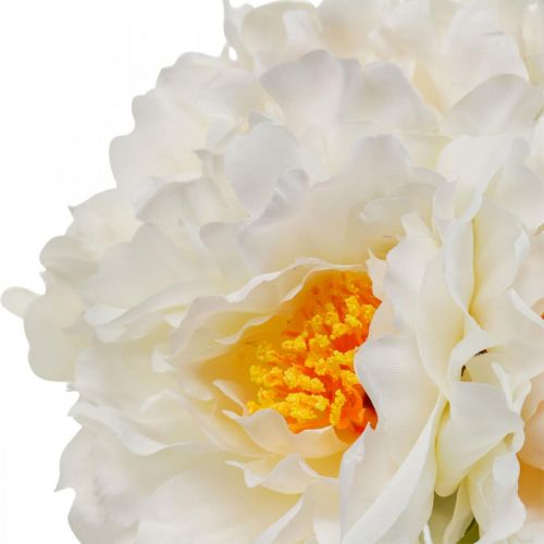 Peonies Artificial Peonies White Yellow Artificial Flowers 7pcs