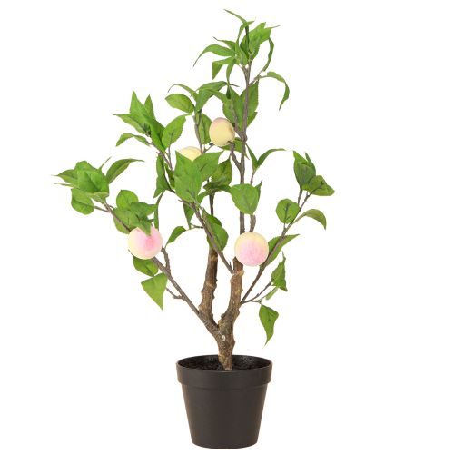 Product Peach tree in pot with 4 fruits Artificial H53cm