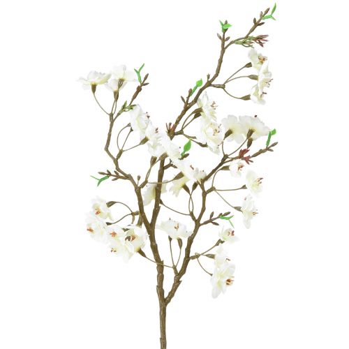 Floristik24 Artificial peach blossom branch cream color 69cm