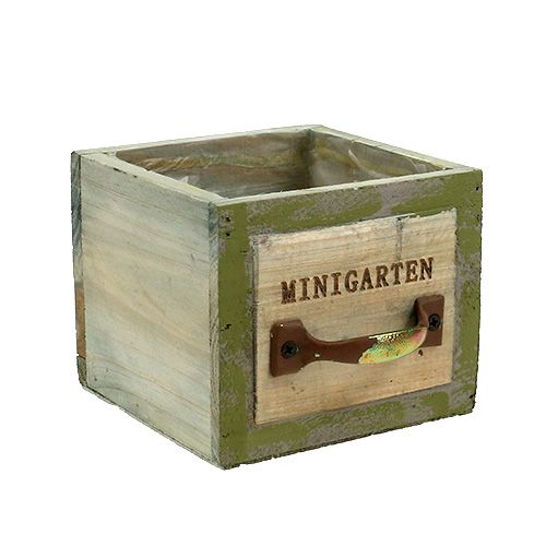 Floristik24 Plant drawer wood 11.5cm x 11cm
