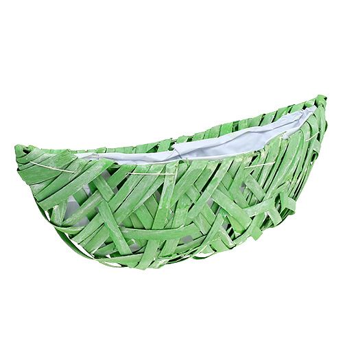 Floristik24 Plant-boat Green 37cm x 13cm H13,5cm
