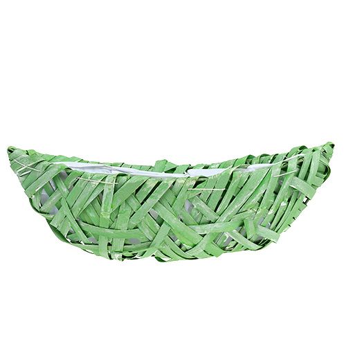 Floristik24 Plant-boat Green 37cm x 13cm H13,5cm