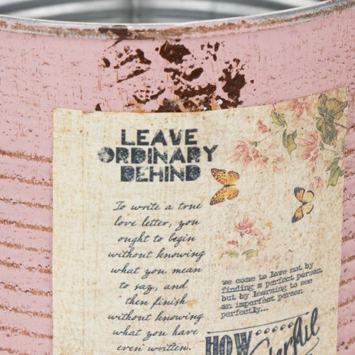 Product Plant pot, antique rose, decorative metal box, vintage, Ø15.5cm H15cm