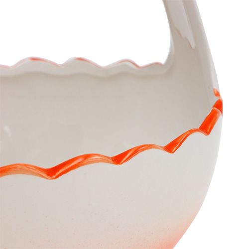 Floristik24 Planti White, Orange Ø12,5cm