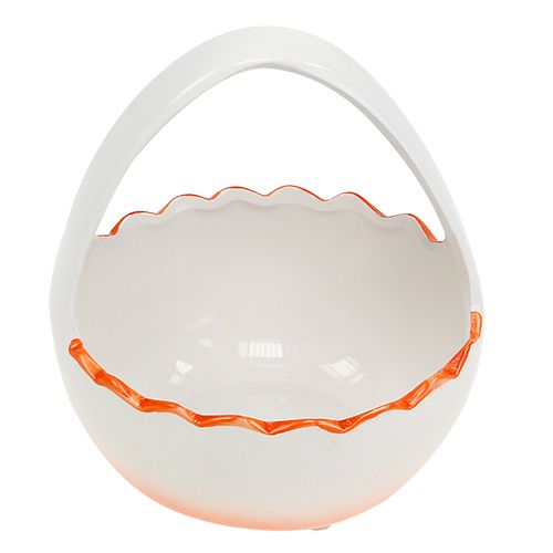 Floristik24 Planti White, Orange Ø12,5cm