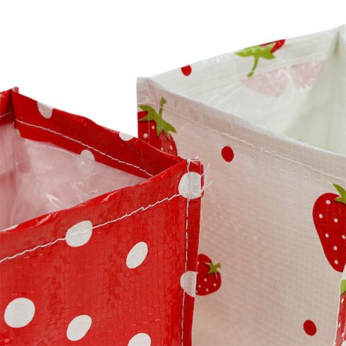 Product Plant box 10x10cm 8pcs. Red White