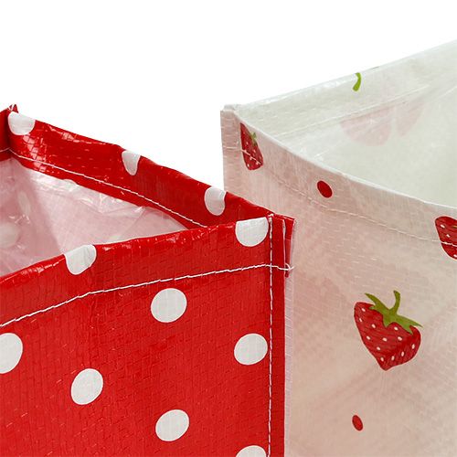 Floristik24 Plant box 12x12cm 6pcs. Red White
