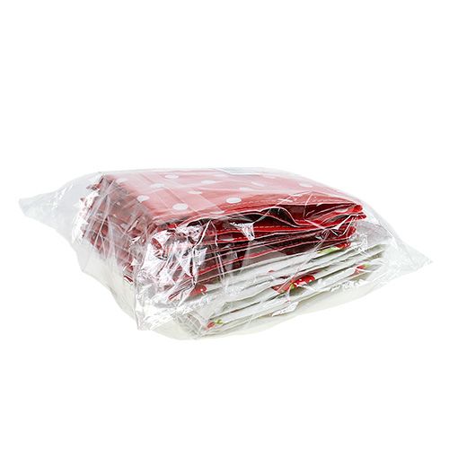 Floristik24 Plant box 12x12cm 6pcs. Red White