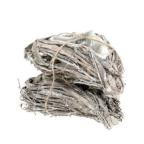 Floristik24 Plant heart made of twigs 29cm x 20cm whitewashed 2pcs