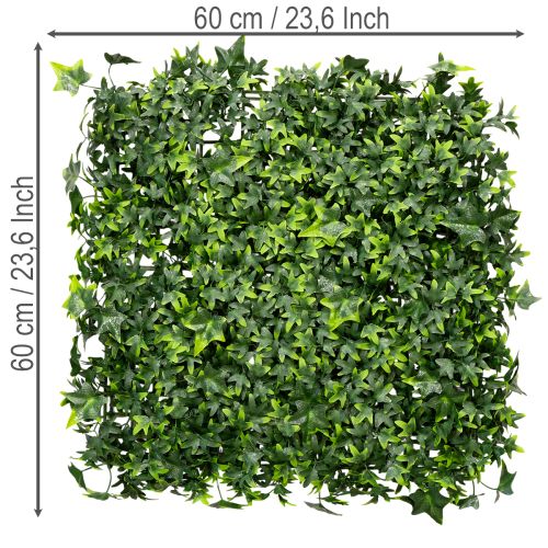 Artificial Ivy Mat 60x60 cm Green for Wall Decoration | Floristik24.co.uk