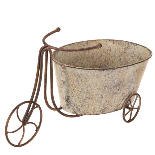 Product Planting bicycle flowerpot bicycle rust gray 34×16×18cm