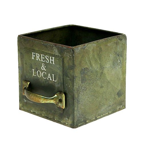 Floristik24 Planter square Antique 10cm x 10cm