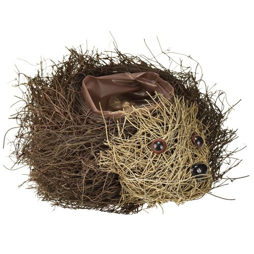 Floristik24 Planter hedgehog made of vines 22cm x 25cm