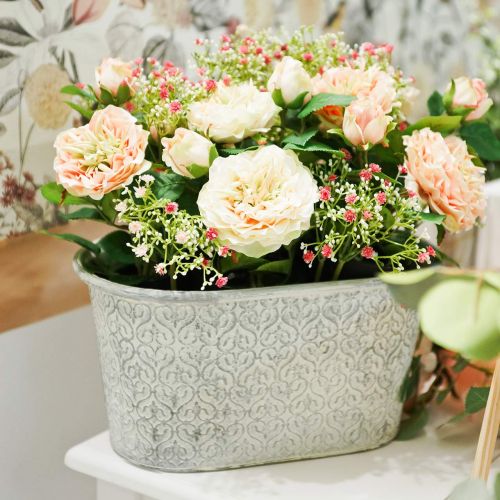 Product Planter zinc tub cream 36cm