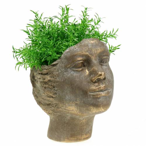 Floristik24 Plant head plant bust gold H20cm