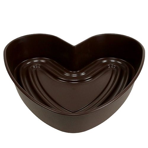 Floristik24 Plant heart &quot;Amora&quot; brown 35 x 35cm, 1pc