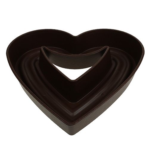Floristik24 Plant heart "Amora" 45cm brown, 1pc