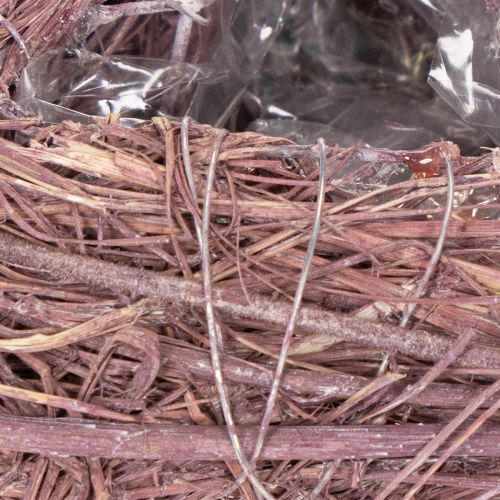 Heart-Shaped Twig Bowls with Liner for Home Arrangements, 14cm, Set of 2 | Floristik24.co.uk