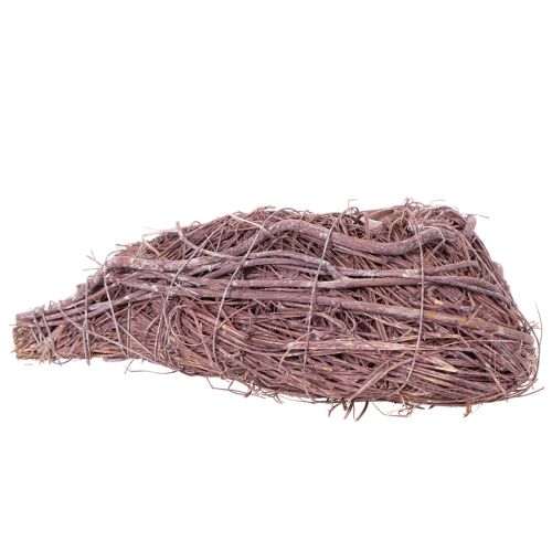 Heart-Shaped Twig Planters with Liner, 20cm, Set of 2, Natural/Brown | Floristik24.co.uk