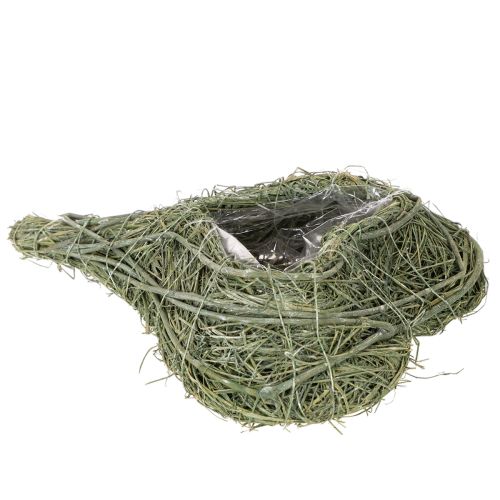 Potted Heart Decoration from Natural Materials with Protective Liner 25cm | Floristik24.co.uk