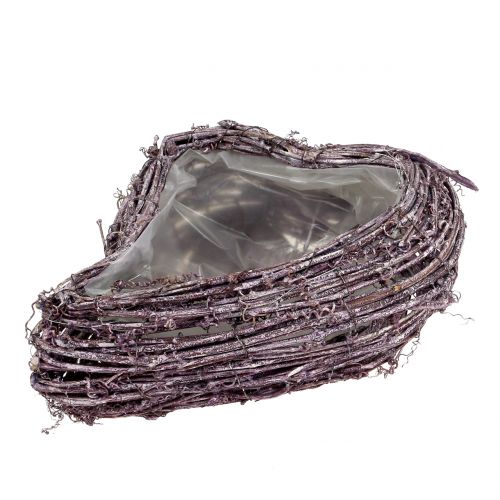 Floristik24 Plant heart from vine blackberry white washed 27cm x 24cm