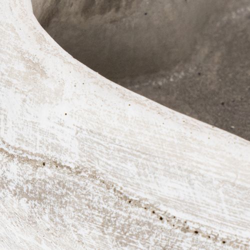 Decorative heart-shaped bowl, grey; small heart-shaped planter, 19cm | Floristik24.co.uk
