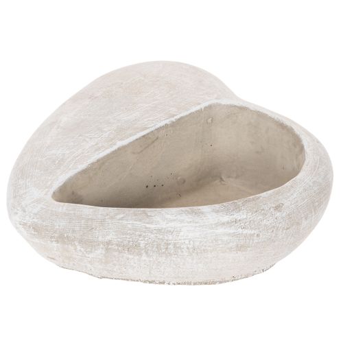 Heart-shaped planter, cast stone, decorative planter, 17cm | Floristik24.co.uk