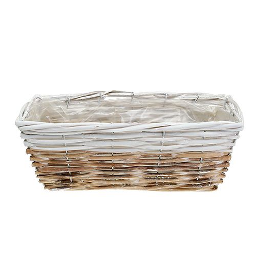 Floristik24 Plant box 31x13cm white-nature