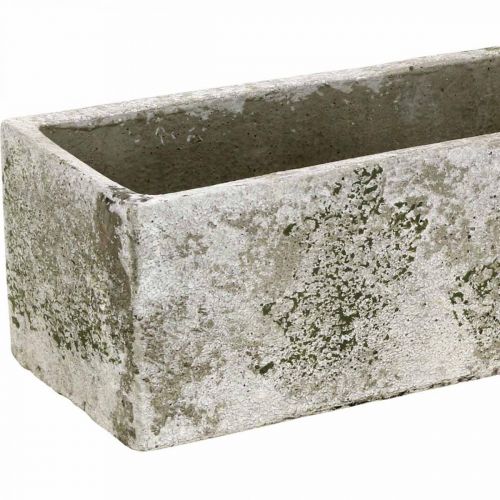 Product Planter concrete antique look rectangular planter 30×8×7cm