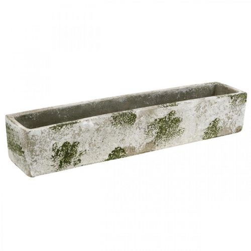 Floristik24 Planter concrete antique look Rectangular flower box 40×8×7cm