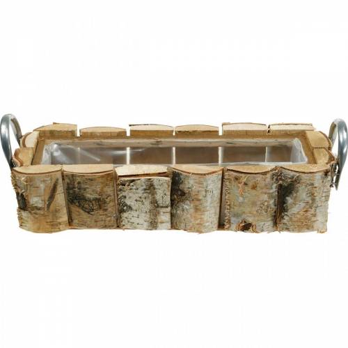 Floristik24 Plant box birch with handles 40×15×13cm deco birch wood