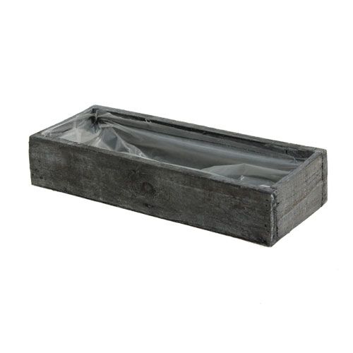 Floristik24 Plant box made of wood gray 30cm x 9.5cm x 6cm