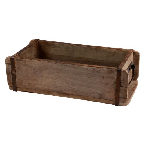 Floristik24 Planter Wooden Brick Shape Wood Upcycling 32×15×10cm