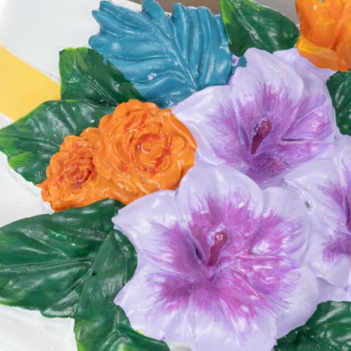 Product Flower vase woman in hat with flowers plant pot decoration for indoor and outdoor use 20cm