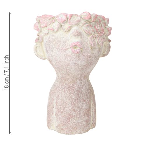 Product Plant head kiss mouth bust for planting pink 18cm 3 pcs