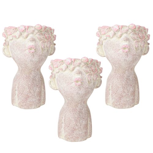Product Plant head kiss mouth bust for planting pink 18cm 3 pcs