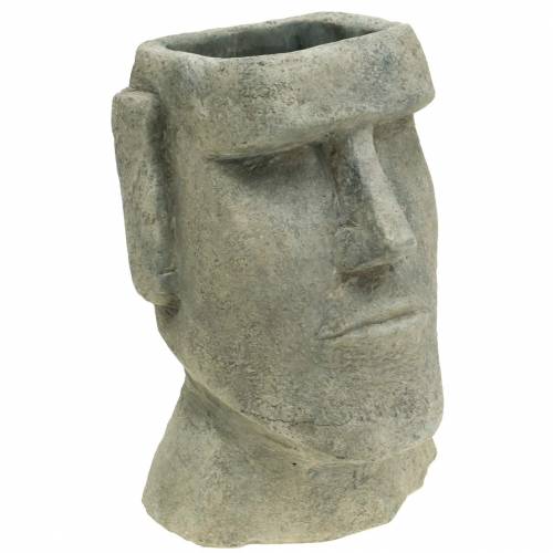 Floristik24 Plant head Moai bust gray H28cm