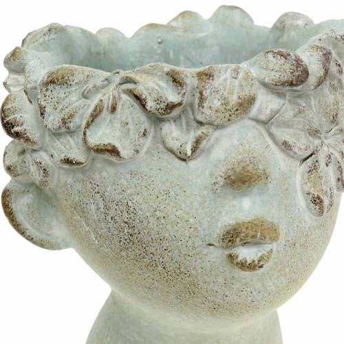 Floristik24 Plant head bust stone cast Ø11.5cm H18cm