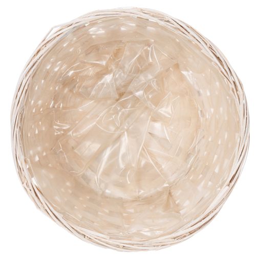 Product Woven basket as a stylish floral decoration for the living area, 23cm, 6 pieces