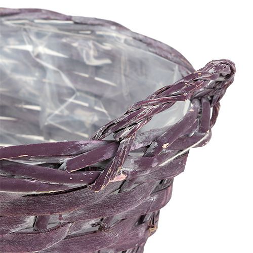 Product Plant basket round dark purple Ø20cm H10cm