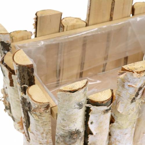 Product Planting basket birch branches 29x17cm H30cm