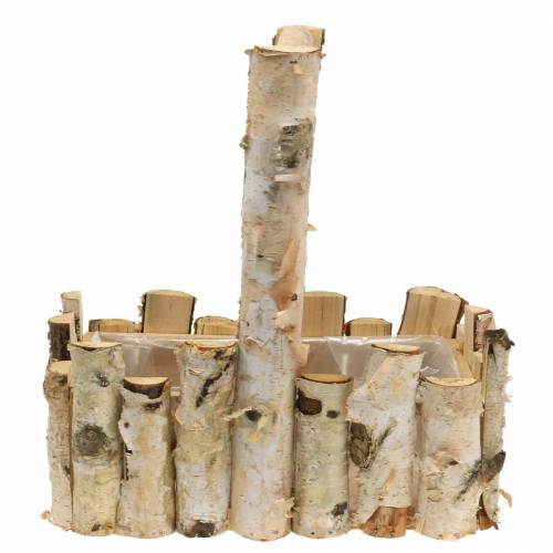Floristik24 Planting basket birch branches 29x17cm H30cm