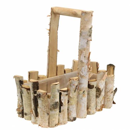 Floristik24 Planting basket birch branches 29x17cm H30cm