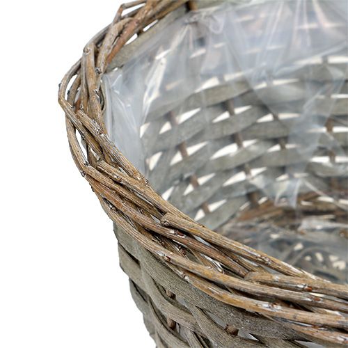 Floristik24 Plant basket gray Ø25cm H14cm 1pc