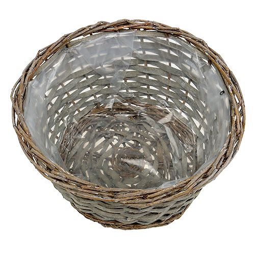 Floristik24 Plant basket gray Ø25cm H14cm 1pc