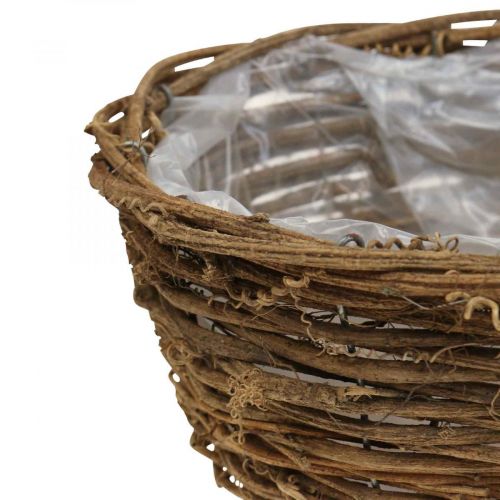 Plant basket flower pot rustic vines Ø20/25/28cm set of 3