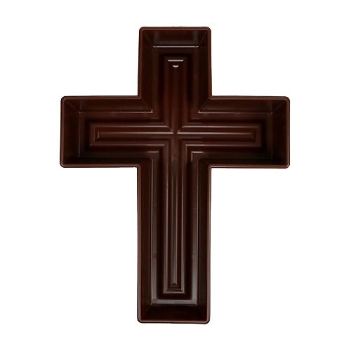 Floristik24 Plant cross 24cm x 32cm brown, 1pc