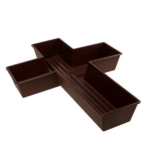 Floristik24 Plant Cross Brown 38cm x 50cm, 1Pc